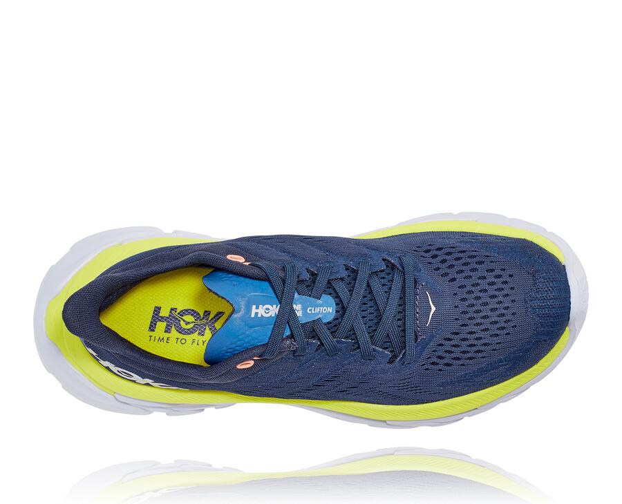 Hoka One One Running Shoes Womens Navy - Clifton Edge - 40562UKHW